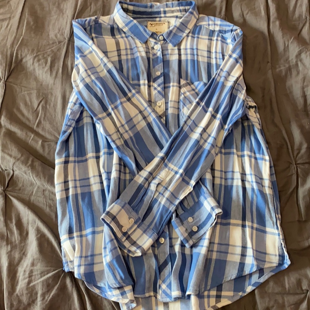 NWOT Blue Flannel